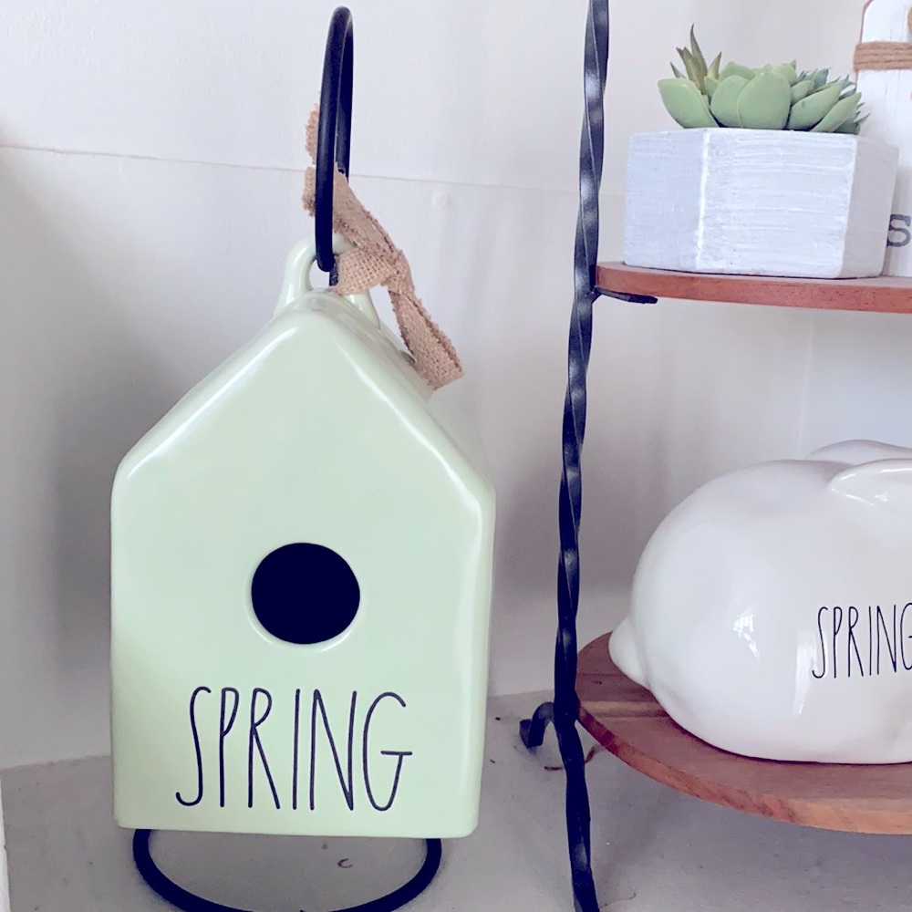 Rae Dunn Spring Birdhouse